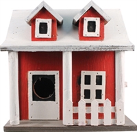 SONGBIRD ESSENTIALS SE921 PICKET FENCE COTTAGE BIRD HOUSE