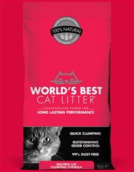 WORLDS BEST CLUMPING MULTIPLE CAT LITTER 14LB
