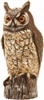 DALEN OW-6 NATURAL ENEMY SCARECROW, MOULDED GREAT HORNED OWL, 18 INCH