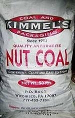 KIMMEL'S ANTHRACITE COAL, NUT COAL 50LB BAGS