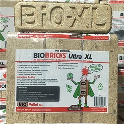 BIO BRICK XL COMPRESSED WOOD FUEL BRICKS, 3.5LB BRICKS,6 PER PACKAGE