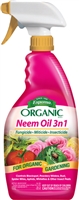 ESPOMA ORGANIC NEEM OIL 3-IN-1 FUNGICIDE/MITICIDE/INSECTICIDE 24 OUNCE