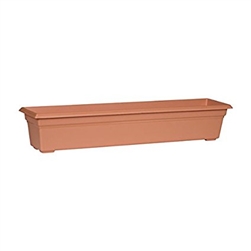 NOVELTY 16365 COUNTRYSIDE FLOWER BOX PLANTER, 36 INCH, TERRA COTTA