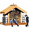 DELUXE CEDAR CHALET SEED & SUET FEEDER