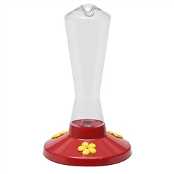 PERKY PET GARDEN SONG CLEAR PLASTIC HUMMINGBIRD FEEDER 8OZ