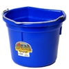 MILLER P22FBBLUE FLAT BACKED PLASTIC BUCKET, 22 QUART, BLUE