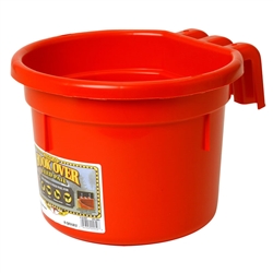 MILLER CPHRED 8 QUART HOOK OVER FEED PAIL, RED