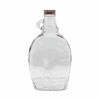 LEADER 67487 GLASS BOTTLE MAPLE SYRUP 12OZ W/HANDLE
