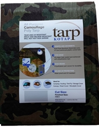 Camouflage Poly Tarp 12x16