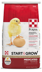 PURINA START AND GROW MEDICATED CHICK STARTER