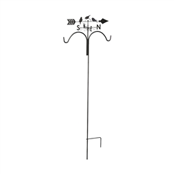 Panacea 84682 Songbird Weathervane Double Shepherd Hook