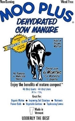 VERMONT AG MOO PLUS DEHYDRATED COW MANURE 1CF