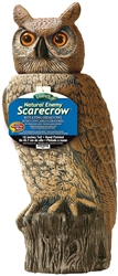 DALEN RHO-4 NATURAL ENEMY SCARECROW MOULDED OWL W/ROTATING HEAD, 18 INCH