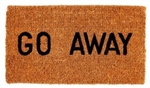 FLOOR MAT COCOA FIBER "GO AWAY"