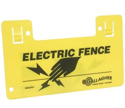 GALLAGHER G602404 ELECTRIC FENCE WARNING SIGN