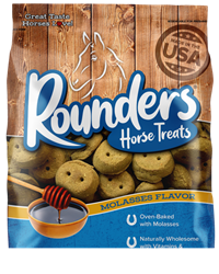 BLUE SEAL ROUNDERS HORSE TREAT MOLASSES 30OZ