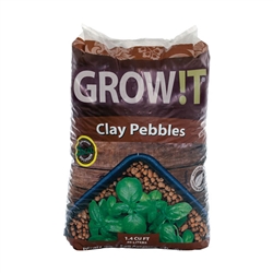 HYDROFARM GROW!T CLAY PEBBLES 4 MM-16 MM, 40L/28 LB BAG