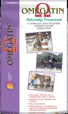 OMEGATIN NUTRIENT DENSE PELLETED HORSE FEED 40LB