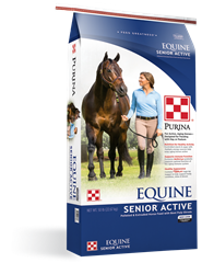 PURINA EQUINE SENIOR ACTIVE 14% COMPLETE HORSE FEED  50LB