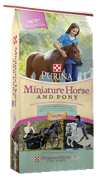 PURINA MINIATURE HORSE AND PONY FEED 50LB
