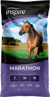 BLUE SEAL INSPIRE MARATHON 10% TEXTURED HORSE FEED 50LB