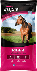 BLUE SEAL INSPIRE RIDER 12% TEXTURED HORSE FEED 50LB