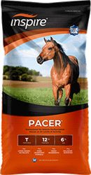 BLUE SEAL INSPIRE PACER 12% TEXTURED HORSE FEED 50LB