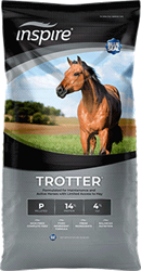 BLUE SEAL INSPIRE TROTTER COMPLETE PELLETED HORSE FEED 14% 50LB