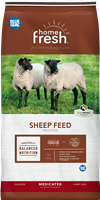 BLUE SEAL HOME FRESH 20 SHEEP STARTER/GROWER 45DQ MEDICATED PELLETED FEED 50LB BAG