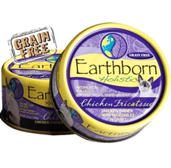 EARTHBORN HOLISTIC CHICKEN FRICATSSEE  GRAIN FREE CAT FOOD 5.5OZ - CASE OF 24