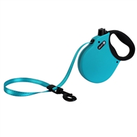 ALCOTT RETRACTABLE LEASH SM BLU 16FT