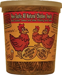 HEN-TASTIC MEALWORM TO GO CHICKEN TREATS 6OZ