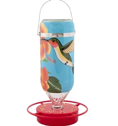HUMMERS GALORE HIBSICUS HUMMINGBIRD FEEDER 32OZ