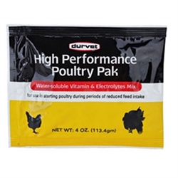 DURVET HIGH PERFORMANCE POULTRY PAK 4OZ