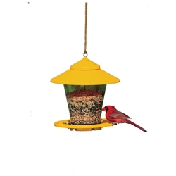 HERITAGE FARMS GRANARY STYLE BIRD FEEDER, 4LB CAPACITY, ASSORTED COLORS