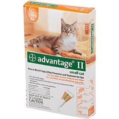 ADVANTAGE II FLEA CONTROL CAT 5-9LB 4PK