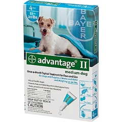 ADVANTAGE II FLEA CONTROL DOG 11-20LB 4PK
