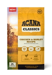 ACANA CLASSICS CHICKEN AND BARLEY DOG FOOD 22.5LB