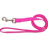 CLASSIC NYLON LEASH 5/8X6 HOT PINK