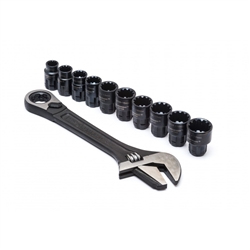 CRESCENT CPTAW8 X6 PASS THRU ADJUSTABLE WRENCH SET 10PC