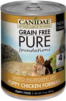 CANIDAE PURE PUPPY CHICKEN FORMULA 13OZ