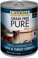 CANIDAE  PURE  DUCK AND TURKEY 13OZ
