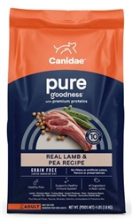 CANIDAE PURE GRAIN FREE LAMG & PEA 4LB