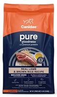 CANIDAE PURE GRAINS LAMB BROWN RICE DOG 4LB