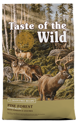 TASTE OF THE WILD PINE FOREST CANINE RECIPE W/ VENISON & LEGUMES, 5LB