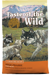 TASTE OF THE WILD HIGH PRAIRIE ROASTED BISON & VENISON PUPPY RECIPE 28LB