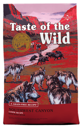 TASTE OF THE WILD SOUTHWEST CANYON CANINE FORMULA WITH WILD BOAR, 28LB