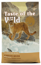 TASTE OF THE WILD CANYON RIVER FELINE RECIPE W/ TROUT & SMOKED SALMON 14LB