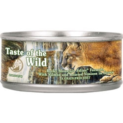 TASTE OF THE WILD ROCKY MOUNTAIN FELINE FORMULA SALMON & ROASTED VENISON 5.5OZ - CASE OF 24