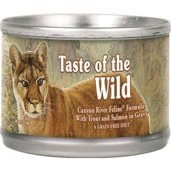 TASTE OF THE WILD CANYON RIVER FELINE FORMULA TROUT/SALMON 3OZ - CASE OF 24